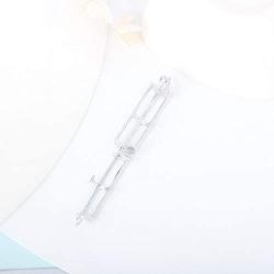 LGSY Sterling Silver Long Tube Pearl Cage Pendants for Women, Design Pearl Cage Pendants for Pearl Jewelry Making, Essential Oil Diffuser Lockets for Pearl Jewelry