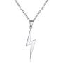Rosa Vila Lightning Bolt Necklace, Be Fearless Necklace, Be Brave Necklace, Inspirational Necklaces for Women, Strength Necklace Pendant, Encouragement Gifts for Women