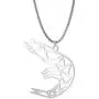 cooltime Stainless Steel Hollow Out Geometric Animal Pendant Necklace for Unisex, 23 Box Chain cooltime Stainless Steel Hollow Out Geometric Animal Pendant Necklace for Unisex, 23 Box Chain