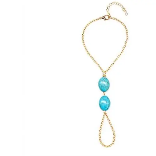 Bmadge Boho Turquoise Slave Bracelet Gold Beach Bracelet Ring Chain Finger Bracelet Hand Chain Jewelry Summer Friendship Gift for Women and Girls Bmadge Boho Turquoise Slave Bracelet Gold Beach Bracelet Ring Chain Finger Bracelet Hand Chain Jewelry Summer Friendship Gift for Women and Girls