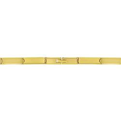 In Season Jewelry Stainless Steel Gold Tone Green Yellow Santeria Babalawo Orula Bracelet