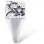 Santuzza Black Flower Ring 925 Sterling Silver Sparkling White Cubic Zirconia Statement Rings Jewelry for Women Santuzza Black Flower Ring 925 Sterling Silver Sparkling White Cubic Zirconia Statement Rings Jewelry for Women