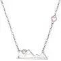 925 Sterling Silver Heart Snow Caps Mountain Range Necklace/Ring Gift for Women Teen Girls Hikers Outdoor Lovers