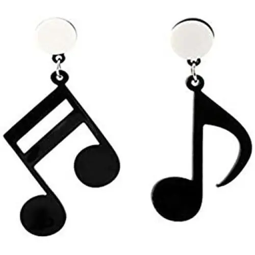 Acrylic Music Note Dangle Drop Earrings Punk Black Treble Clef Note Earrings Musical Jewelry for Women Hip Hop Party Gifts Acrylic Music Note Dangle Drop Earrings Punk Black Treble Clef Note Earrings Musical Jewelry for Women Hip Hop Party Gifts