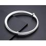 Fashion Women Jewelry Solid Imitation Sterling Bangle Bracelet Gift，Adjustable Bracelet(Silver)