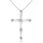 Diamond Braided Cross Pendant (1.9mm Diamond)
