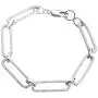 .925 Sterling Silver 6.5MM CZ Paperclip Chain Bracelet - 7'' - Silver or Yellow .925 Sterling Silver 6.5MM CZ Paperclip Chain Bracelet - 7'' - Silver or Yellow