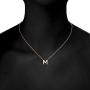 PAVOI 14K Yellow Gold Plated Cubic Zirconia Initial Necklace | Letter Necklaces for Women