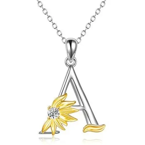 POPLYKE Sterling Silver Initial Alphabet Letter Script Name Pendant Chain Necklace for Women Girls for POPLYKE Sterling Silver Initial Alphabet Letter Script Name Pendant Chain Necklace for Women Girls for
