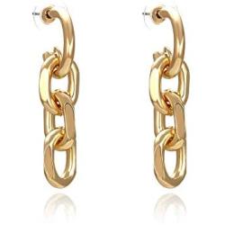 FTTLCUS Hoop Stud Earrings for Women Personalized Pearl Drop Dangle Hypoallergenic 14K Gold Plated Valentines Day Jewelry Gift for Girlfriend