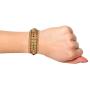 Efulgenz Fashion Jewelry Indian Bollywood 14 K Gold Plated Faux Pearl Bracelets Bangle Set for Women