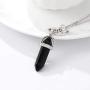 Fairyu Boho Crystal Gemstones Pendant Necklace Chain Chakra Necklaces Pentagram Pentacle Necklace Jewelry Healing Crystals Necklace for Women and Girls