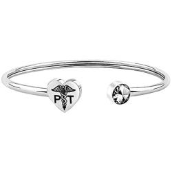 FUSTMW Physical Therapist Gift PT Bracelet Physical Therapy Jewelry PT Nurse Graduation Gift Physical Therapist Assistant Inspiration Gifts