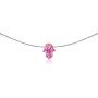 GemStar USA Sterling Silver Synthetic Opal Hamsa Hand of Fatima Dainty Choker Necklace