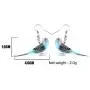 NEWEI Acrylic Elegant Long-tailed Parakeet Parrot Earrings Dangle Drop For Women Girl Sweet Animal Jewelry Charm Gifts