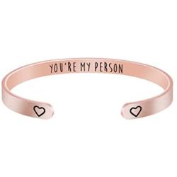 Joycuff Inspirational Bracelet Friendship Gifts for Her Girl Women Daughter Jewelry Best Friend BFF Cuff