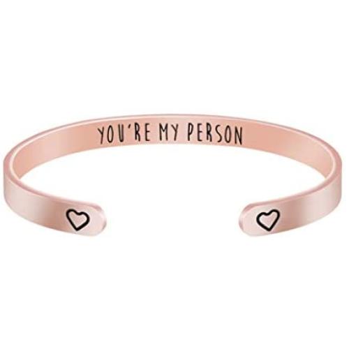 Joycuff Inspirational Bracelet Friendship Gifts for Her Girl Women Daughter Jewelry Best Friend BFF Cuff