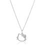 Hello Kitty Disney Sterling Silver Silhouette Pendant Necklace