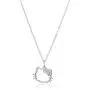Hello Kitty Disney Sterling Silver Silhouette Pendant Necklace