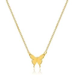 Joycuff Butterfly Necklace Dainty Gold Butterfly Pendant Personalized Initial Letter Necklaces Christmas Birthday Gifts for Teen Girl Daughter Bridesmaid Best Friend