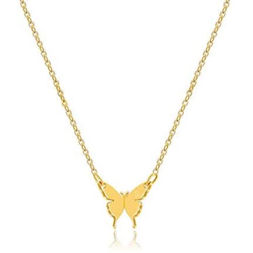 Joycuff Butterfly Necklace Dainty Gold Butterfly Pendant Personalized Initial Letter Necklaces Christmas Birthday Gifts for Teen Girl Daughter Bridesmaid Best Friend