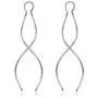 KEETEEN Double Curved Sterling Silver Threader Earrings Tassel Drop Dangle Earrings Gift for Girls Womens KEETEEN Double Curved Sterling Silver Threader Earrings Tassel Drop Dangle Earrings Gift for Girls Womens