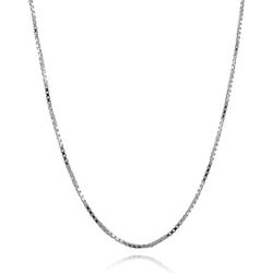 FashionJunkie4Life Extra Long Sterling Silver 1.2mm Box Chain Link Necklace - 26'', 32'', 34'', 38''