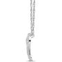 Sterling Silver Diamond Heart Pendant Necklace (1/4 cttw, I-J Color, I2-I3 Clarity), 18''
