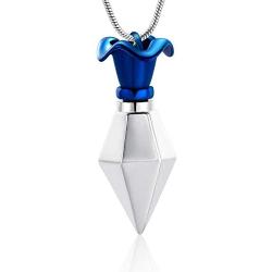 memorial jewelry Flower Shape Cremation Urn Necklace Keepsake Ashes Pendant Cremation Jewelry Urns Necklaces for Woman