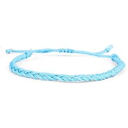 4-6 Pcs Beach Braided Strings Rope Bracelet Adjustable Handmade Waterproof Friendship Wrap Bracelets Woven Wrist Cord Wristband Ocean Surfing Concise Jewelry for Men Women Teen Girl