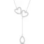 Sterling Silver 1/6ct TDW Diamond Heart Pendant Necklace (I-J, I2)