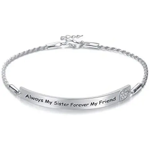 “She Believed She Could So She Did” Sterling Silver Engraved Inspirational Adjustable Bracelet Graduation Gift for Her, Women (White Gold Plated) “She Believed She Could So She Did” Sterling Silver Engraved Inspirational Adjustable Bracelet Graduation Gift for Her, Women (White Gold Plated)