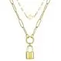 Dainty Layered Padlock Necklaces for Women, 14K Gold Plated Paperclip Chain Necklace Simple Cute Pendant Lock Choker Necklace Gold Layered Necklaces for Women Dainty Layered Padlock Necklaces for Women, 14K Gold Plated Paperclip Chain Necklace Simple Cute Pendant Lock Choker Necklace Gold Layered Necklaces for Women