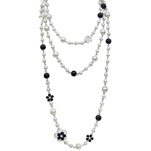 Fashion Jewelry Bridal and Chic Statement Multilayer Imitation Pearl Long Necklace for Women