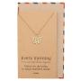 Quan Jewelry Yoga Lotus Flower Necklace with Om Symbol, Happy Birthday Gifts Ideas for Mom, Daughter, Women with Inspirational Quote on Gift Card (Rose gold)