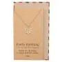 Quan Jewelry Yoga Lotus Flower Necklace with Om Symbol, Happy Birthday Gifts Ideas for Mom, Daughter, Women with Inspirational Quote on Gift Card (Rose gold)