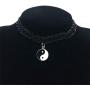 Yin Yang Matching Jigsaw Necklace Bracelet Sets Puzzle Pendant Friendship Bracelets Necklaces BFF Y-Necklacs for 2 Matching Jewelry Set for Women Girls Couple