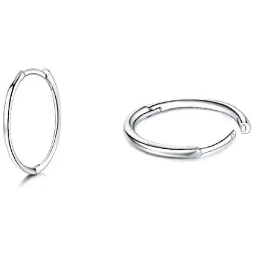 Small Silver Hoop Earrings - 3 Pairs Cartilage Earring Hoop Set| Hypoallergenic 925 Sterling Silver Hoop Earrings for Women Men Girls Boys Tragus Lips Nose Rings 8/10/12mm Small Silver Hoop Earrings - 3 Pairs Cartilage Earring Hoop Set| Hypoallergenic 925 Sterling Silver Hoop Earrings for Women Men Girls Boys Tragus Lips Nose Rings 8/10/12mm