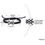 Handmade Braided Rope Satanic Symbol Sigil of Lucifer Charm Bracelets Seal of Satan Jewelry