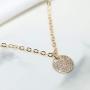 YienDoo Fashion Layered Sequin Necklace Gold Chain Choker Multilayer Bead Sequin Pendant Necklace Dainty Clavicle Chain Jewelry for Women and Girls