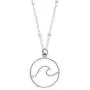 Boma Jewelry Sterling Silver Wave Water Element Circle Round Pendant Necklace, 18 Inches Boma Jewelry Sterling Silver Wave Water Element Circle Round Pendant Necklace, 18 Inches