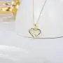 14k Gold''I love You Forever'' Heart Necklace for Women, Real Gold Love Jewelry for Her, 16+1+1 Inch 14k Gold''I love You Forever'' Heart Necklace for Women, Real Gold Love Jewelry for Her, 16+1+1 Inch