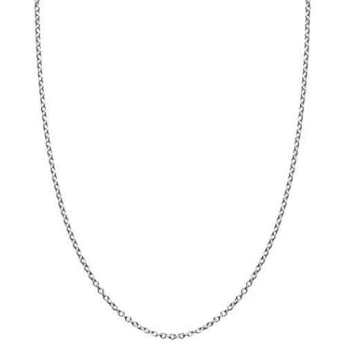 Sterling Silver 2mm Classic Italian Rolo Chain Necklace, 14'' - 36''