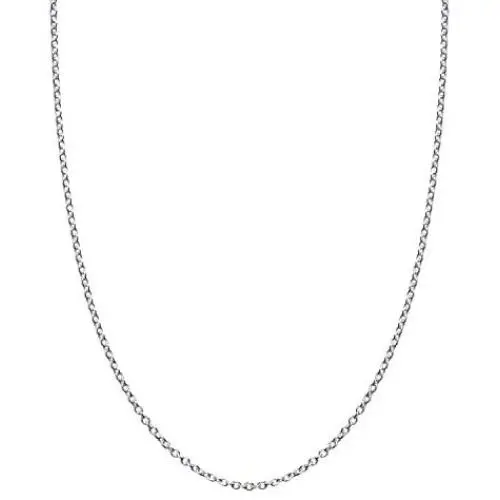 Sterling Silver 2mm Classic Italian Rolo Chain Necklace, 14'' - 36'' Sterling Silver 2mm Classic Italian Rolo Chain Necklace, 14'' - 36''
