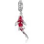 ToHa 925 Sterling Silver Carp Bead Charms,Good Luck Charms Cubic Zirconia Fish Animal Charm Koi Beaded Pendant for European Bracelet & Necklace,DIY Jewelry for Women