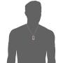 Star Wars Jewelry Unisex Dog Tag with Mandalorian Symbol Stainless Steel Chain Pendant Necklace, 24''