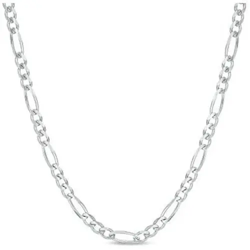 925 Sterling Silver 3.5MM - 8MM Figaro Link Chain Necklace - Silver Figaro Link Necklace for Men, Sterling Silver Necklace 18-30, Made in Italy, Men and Women, Genuine, Authentic 925 Sterling Silver 3.5MM - 8MM Figaro Link Chain Necklace - Silver Figaro Link Necklace for Men, Sterling Silver Necklace 18-30, Made in Italy, Men and Women, Genuine, Authentic