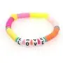 4 Pcs Bohemian Sufer Letter Evil Eye Heishi Bead Stretch Bracelets Colorful Vinyl Disc Beaded Bangle Lovely Starkable Alphabet Beach Love Jewelry 4 Pcs Bohemian Sufer Letter Evil Eye Heishi Bead Stretch Bracelets Colorful Vinyl Disc Beaded Bangle Lovely Starkable Alphabet Beach Love Jewelry
