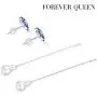 Threader Earrings for Women, 925 Sterling Silver Family Tree of Life Dangle Earrings, 5A Cubic Zirconia Drop Earrings Gift for Women Girls