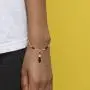 In Season Jewelry 18k Gold Plated Figa Hand Simulated Azabache Bracelet Evil Eye Protection 6.5'' In Season Jewelry 18k Gold Plated Figa Hand Simulated Azabache Bracelet Evil Eye Protection 6.5''